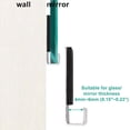 thumbnail image 2 of 10pcs Heavy Duty Mirror Hanging Kit, Heavy Mirror Mounting Hardware Mirror Clips for Wall Mounting, Single Hole Silver, 2 of 7