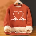 thumbnail image 2 of TINZ Cardigan d'Hiver Épaissi Chaud Uni pour Femmes, Chandail à Col Rond Style Sherbet, Haut Colla Mignon Ample à Capuche, Hauts d'Entraînement pour Femmes, 2 of 3