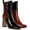 Black/Ginger Copper/Emerald, variant on Women's Elle Ankle Boot Black/Ginger Copper/Emerald 8M