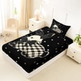 thumbnail image 4 of Erosebridal Black Buffalo Rabbit Kid Twin Sheet Sets, Princess Bowknot Bedding, 3-Piece, 4 of 5