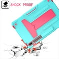 thumbnail image 5 of Galaxy Tab S7 11" Case (SM-T870/T875/T878), Epicgadget Dual Layer Hybrid Protective Cover with Kickstand Case for Samsung Galaxy Tab S7 11 inch (2020) Tablet (Teal/Pink), 5 of 5