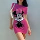 thumbnail image 2 of DisneyMinnie Mickey Mouse O neck Short sleeve ​Bodycon Dress 2022 Summer New Print Cartoon Fashion Sexy Ladies Beach Party DressS Gao Jinjia LED, 2 of 2