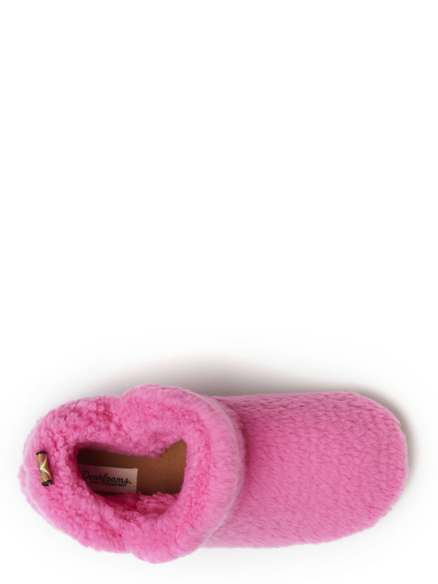 Dearfoams Cozy Comfort Women's Teddy Bootie Slippers