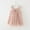 Pink, variant on Kids Purple Girl Dresses Ruffle Sleeveless Tulle Dress Girls Summer Dress 1st Birthday Girl Outfit Girl Clothing 3-4 Years