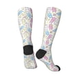thumbnail image 5 of Lsque Cartoon Bunny Printed Crew Socks Men's Women's LightWeight Thin Casual Calf Socks ,Knee High Socks,Cotton Socks, 5 of 9