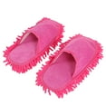 thumbnail image 6 of Chidian 1 Pair Duster Mop Slippers Shoes Cover Winter Warm Floor Slippers Washable Floor Polishing Hair Sweeper For Bathroom Kitchen ( Rosy, ), 6 of 10