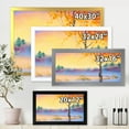 thumbnail image 4 of Designart 'Evening Sky Over Lake Winter Landscape' Traditional Framed Art Print, 4 of 4