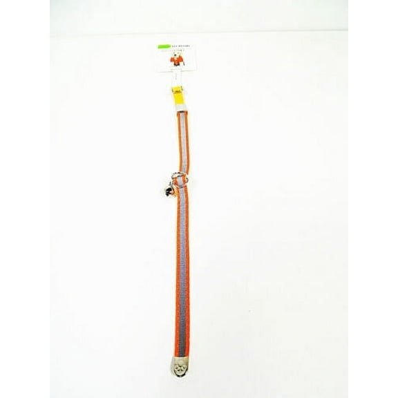 Reflective Cat Dog Collars with Bell Collar Orange