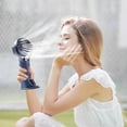 thumbnail image 2 of SUTENGDA Portable Misting Fan Rechargeable  Battery Operated Spray Water Mist Fan  Mini Cooling Fans for Makeup Travel  Beach  Outdoors, 2 of 6