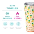 thumbnail image 2 of Swig Life 32oz Tumbler | Insulated Stainless Steel Travel Tumbler | Pineapple, 2 of 5