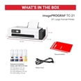 thumbnail image 5 of Canon imagePROGRAF TC-21 24" - Impresora de gran formato, para pósteres y plotters, con alimentador automático de papel en rollo y hojas sueltas, incluye 280 ml de tinta, color blanco, 5 of 5