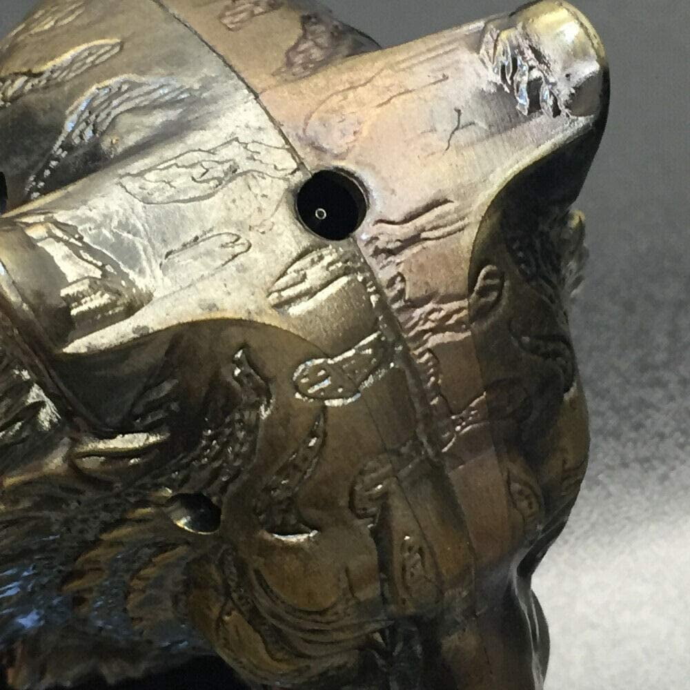 Piioket Tiger Shaped Style Cigar Cigarette Lighter Refillable Butane Gas Fuel Lighter with Ashtray Ash Tray