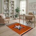 thumbnail image 2 of ODIKA Star Emblem With Vintage Sports Pennant Border Design for Playroom, Bedroom, Reading Nook, Pet Friendly & Kids Safe Play, 2 of 7