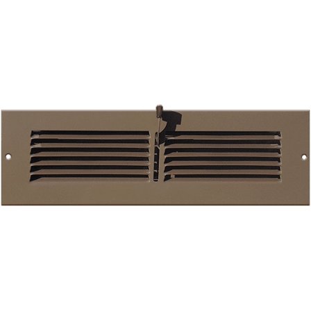 12" x 3" Brown Toe Kick Register