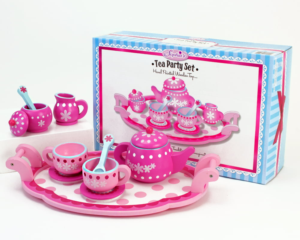 25 Piece Tea  Play Set for 18 inch American Girl Dolls Accessories by Sophia's 