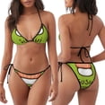thumbnail image 3 of Fotbe Fresh Sushi Traje de Baño para Mujer de Dos Piezas – Bikini Sexy de Tirantes Tipo Halter con Diseño Triangular, 3 of 6