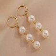 thumbnail image 2 of K-KED Natural Genuine 8MM White Shell Pearl Earrings Christmas New Year Fashion, 2 of 7