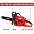 thumbnail image 6 of Gundir 62CC Gas Chainsaw - 20-Inch Professional Grade, Lightweight 15lb, Safety Valve & Anti-Vibration for Wood Cutting, Tree Trimming, 6 of 6