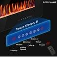thumbnail image 3 of WAA 68-Inch Electric Recessed and Linear Fireplace, Wall Mounted, 750W/1500W, 3 of 7