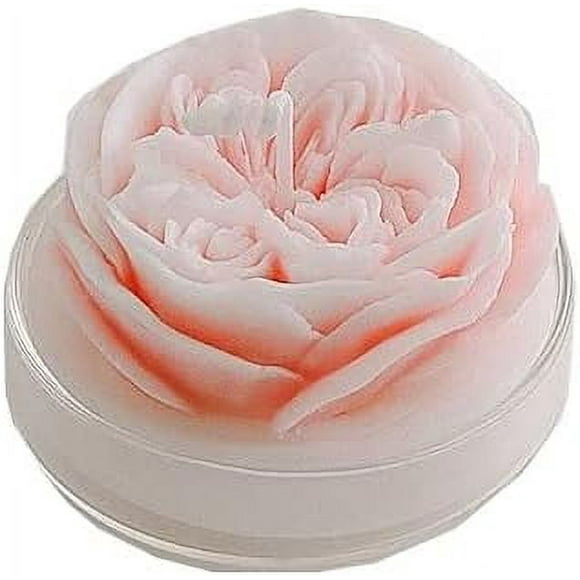 HUGFEGWE 2Pcs Handmade Flower Shaped Candles Rose Tealight Candles Mini Delicate Candles Romantic Rose Petals Candles for Party Decoration Wedding Gift Bathroom Decoration (Pink) CJ25311-743