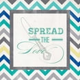 thumbnail image 3 of SD Graphics Studio 15x15 Black Modern Framed Museum Art Print Titled - Spread the Love, 3 of 5