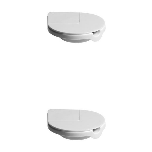 bedienty Ashtray Under Table 360 Degree Rotatable Ashes Holder Car Kitchen Container Case Desk Bottom Ash Tray with Lid White 2Set