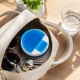 thumbnail image 5 of Round Pill Organizer 4 Compartment Blue Compact Daily Case for Travel, 5 of 6