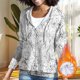 thumbnail image 4 of Heisall Womens Hoodies Spring Autumn Daily Wear Floral Print Raglan Sleeve Long Sleeve Fashion Casual Hooded with Pocket Zipper 2025 New Design Tops, 4 of 7