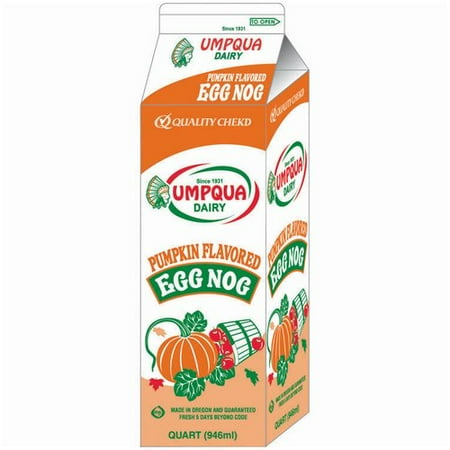 Umpqua Dairy Pumpkin Flavored Egg Nog, 1 qt