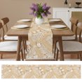 thumbnail image 6 of Table Runners 70 Inches Long Dress Scarves, Brown Tropical Plants Farmhouse Coffee/Dining/Kitchen Table Decor, Holiday Table Runner, Summer Palm Tree Rustic Botanical 13x70 Inch, 6 of 7
