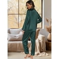 thumbnail image 2 of Pajamas for Women: Syphoria Womens Pajamas, Two-Piece Long Sleeve with Long Pajama Pant Set Button Down Lounge Sets for Women, 2 of 6