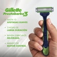 thumbnail image 2 of Rastrillo Gillette Prestobarba3 Sensitive con Aloe Vera, Piel Sensible, 8 pzas, 2 of 5