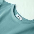 thumbnail image 4 of NIEWTR Girls Basic Ruffle Sleeve T-Shirts Crewneck Slim Fit Tank Tops Soft Fashion Tees(Green,5-6 Years), 4 of 7