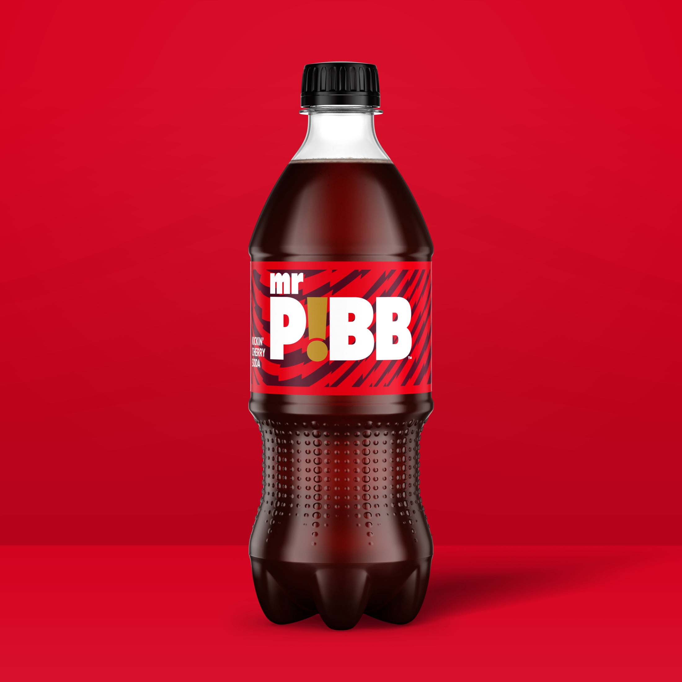 (5 pack) Mr. Pibb Cherry Soda Pop Bottle, 20 fl oz
