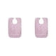 thumbnail image 2 of Babero para adultos Vogacara 2piezas Rosado algodón estampado lavable y transpirable, 2 of 5