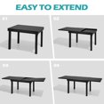 thumbnail image 6 of Crestlive Products Expandable Aluminum Outdoor Patio Dining Table for 6-8, Extendable 41" to 83", Weather-Resistant, 6 of 9
