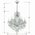 thumbnail image 2 of Crystorama Maria Theresa 13 Light Clear Crystal Gold Chandelier - 28'' W x 32'' H, 2 of 3