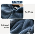 thumbnail image 2 of YOUI-GIFTS Toddler Kids Fleece Jacket Winter Warm Coat Zipper Long Sleeve Outerwear, 2 of 6