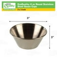 thumbnail image 3 of [12 Pack] 4 oz Stainless Steel Sauce Cups - Round Condiment Containers, Food Safe/Commercial Grade Safe/Portion Dipping Cups, Sauce Cups, Ramekins by EcoQuality, 3 of 8