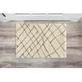 thumbnail image 2 of Linon Morocco Shaggy Area Rug and Runner Collection, Ivory and Black, 2' x 3', 2 of 5