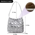 thumbnail image 4 of LinYooLi Quilted Tote Bag for Women, Soft Puffer Bag Lightweight Trendy Rhombus Bubble Shoulder Hobo Bag Purse, 4 of 6