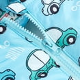 thumbnail image 5 of Mercatoo Toddler Boys Winter Hooded Print Thicken Warm Outwear Jacket Kids Girls Windproof Travel Coat Jacket 1 to 5 Years, 5 of 6