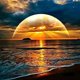 thumbnail image 1 of 30x40cm Niños Adultos 5d Diy Diamond Art Painting Set - Vista Al Mar Del Atardecer, Manualidades De Bordado De Diamantes Completos, Pintura De Diamantes De Diamantes De Imitación De Cristal De Lona, 1 of 5
