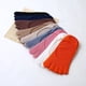 thumbnail image 5 of Calcetines de cinco dedos de silicona con tacón, calcetines invisibles de cinco dedos para mujer, calcetines de algodón de color sólido, transpirables, para primavera y verano, calcetines de punta, 5 of 6