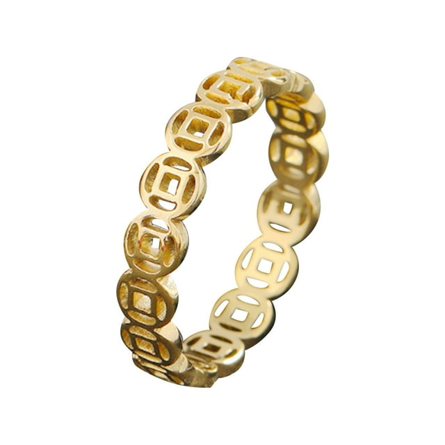 Mens Womens Joyería Anillo Tamaño Anillo Adecuado para la mayoría de las mujeres Delicado Día de San Valentín Anillo Tamaño Cumpleaños Anillo 1