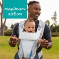 thumbnail image 5 of Infantino Staycool Portabebés convertible 4 en 1, diseño ergonómico para bebés y niños pequeños, 8-40 libras con bolsillo de almacenamiento, blanco, 5 of 5
