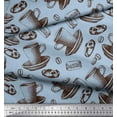 thumbnail image 1 of Soimoi Rayon Fabric Burger,Cookies & Cups Print Fabric by the Yard 42 Inch Wide, 1 of 3