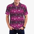 thumbnail image 1 of Balery Snowflakes And Christmas Camisa Polo de Hombre con Estampado, de Manga Corta y Tejido Medio, Camisa Tipo Golf Polo-XX-Large, 1 of 6