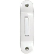 NICOR Lighting Lighted Designer Door Bell Button for Prime Chime, White