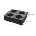 thumbnail image 4 of unbranded 2Ud Porta De Espuma Negro Para Bebidas Con Múltiples Agujeros Resistente Y Duradero, 4 of 5